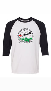 Best Wishes PYV Xmas baseball T-shirt