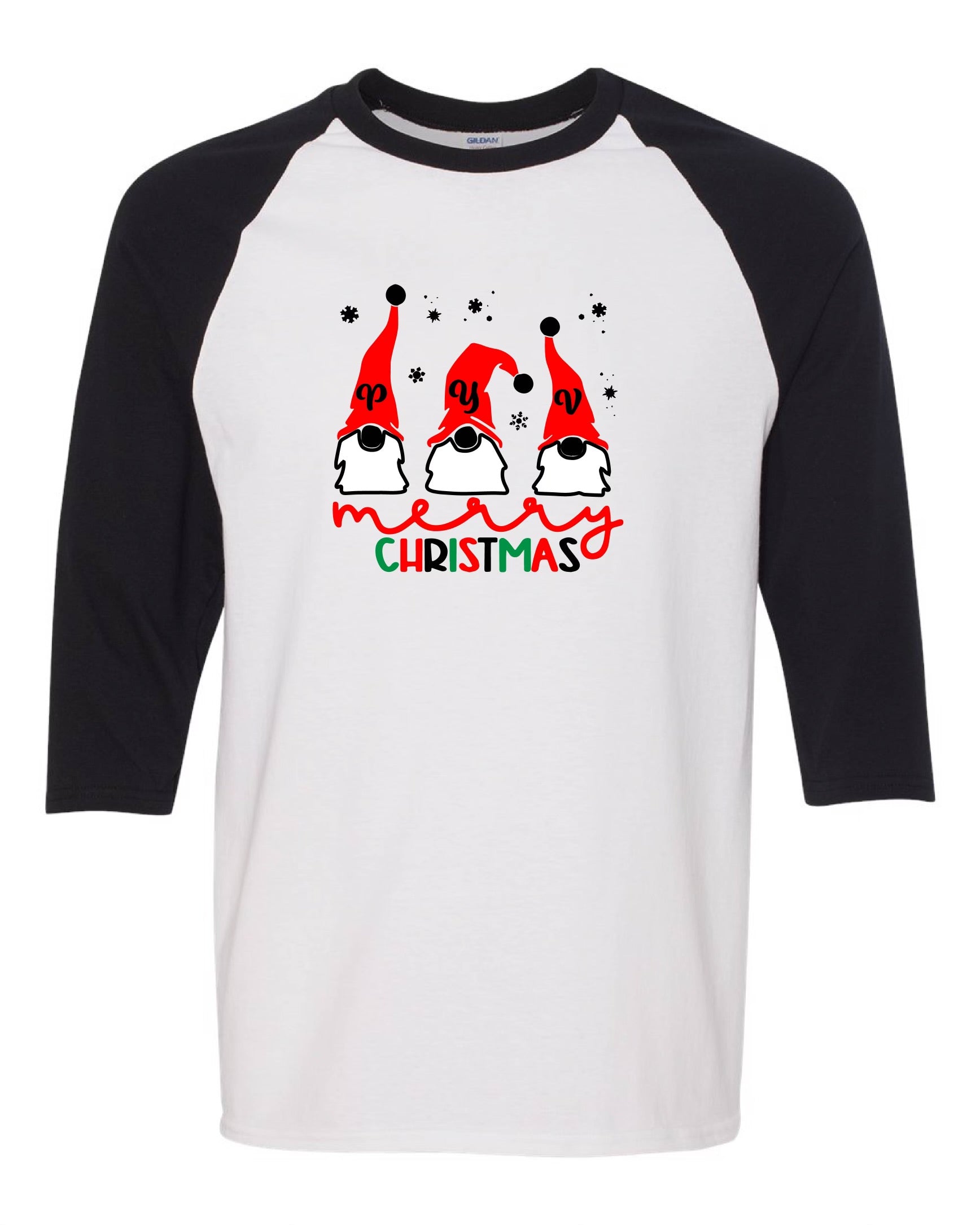 Santa’s  PYV Xmas baseball T-shirt