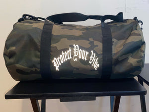 Camo duffel bag