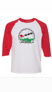 Best Wishes PYV Xmas baseball T-shirt