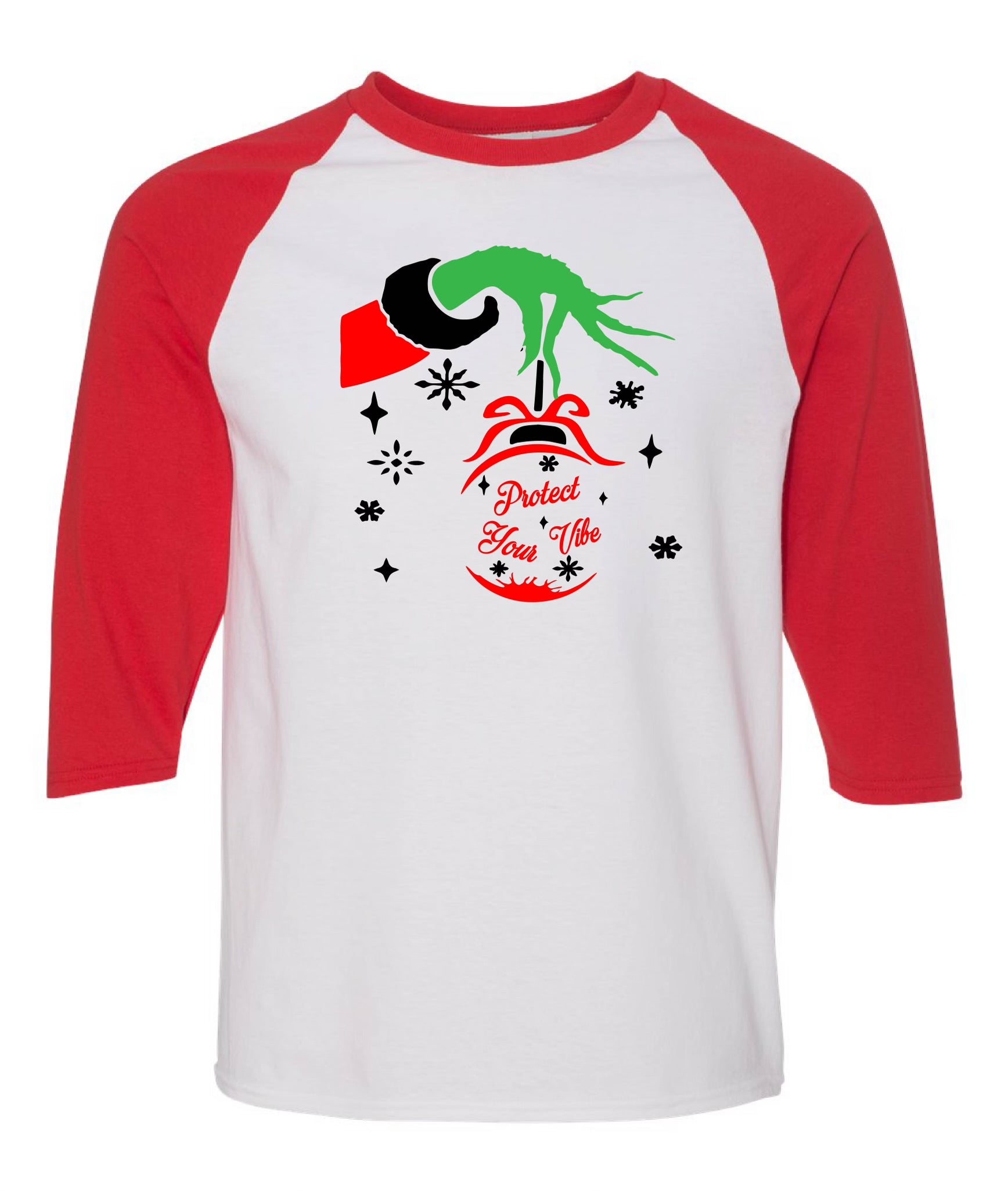 The Grinch  PYV Xmas baseball T-shirt