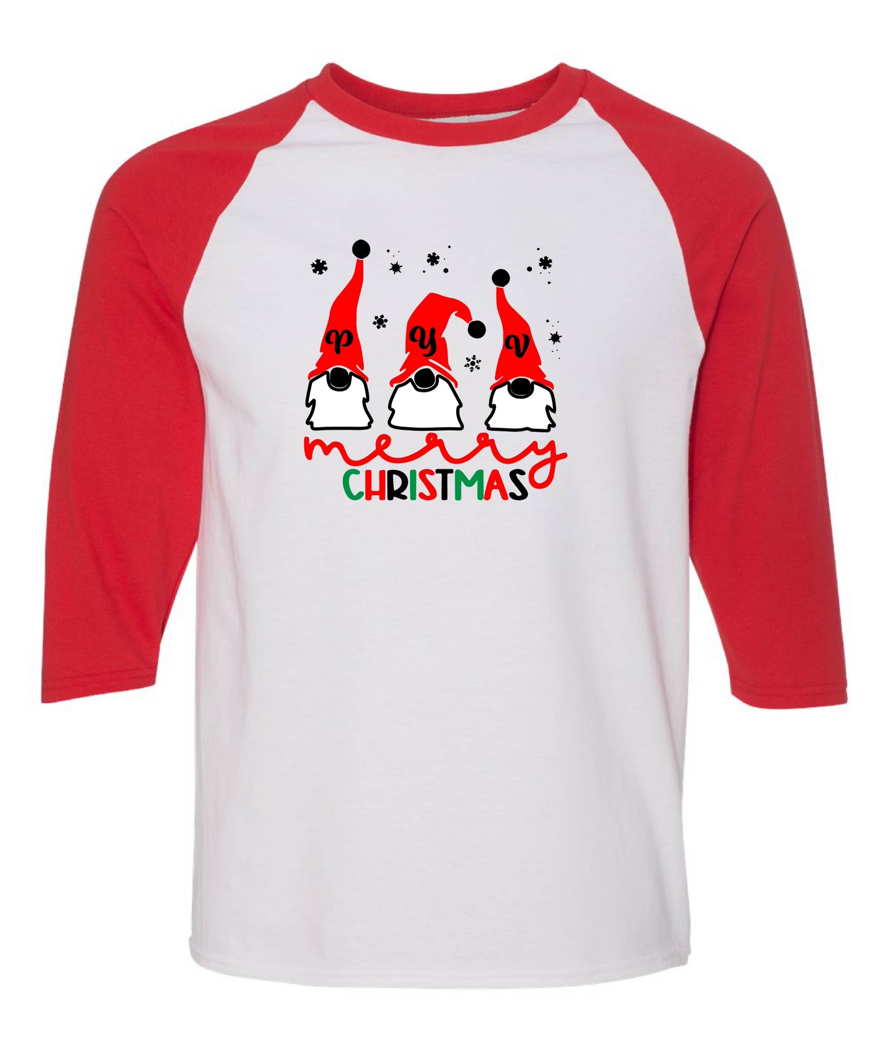 Santa’s  PYV Xmas baseball T-shirt